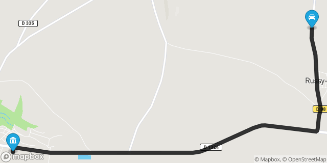 Itinéraire vers Crépy-en-Valois