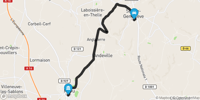 Itinéraire vers Méru