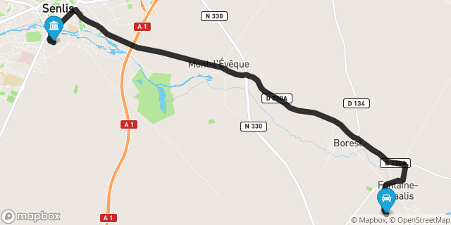 Itinéraire vers Senlis