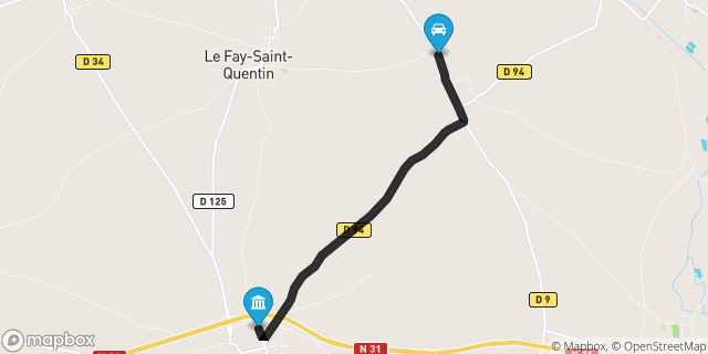 Itinéraire vers Bresles