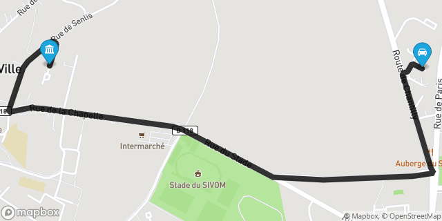 Itinéraire vers Orry-la-Ville