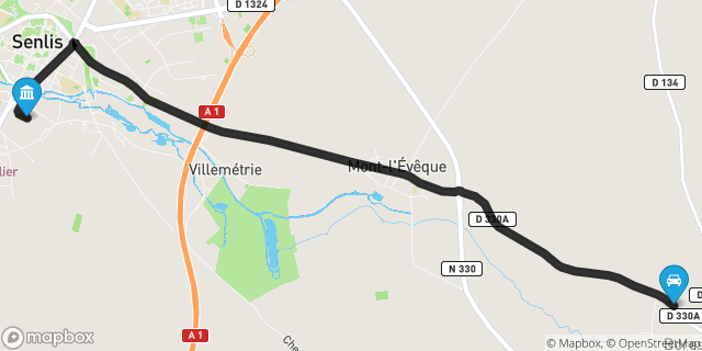 Itinéraire vers Senlis