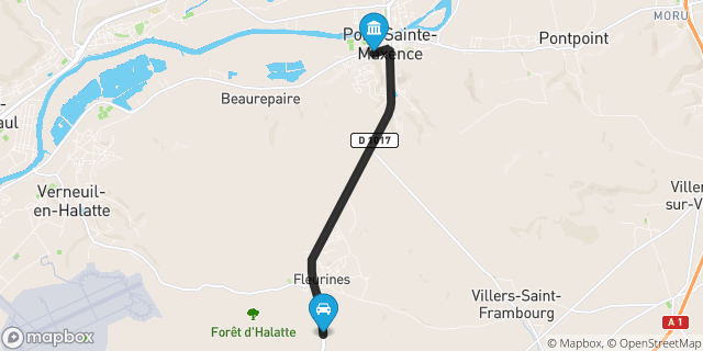 Itinéraire vers Pont-Sainte-Maxence