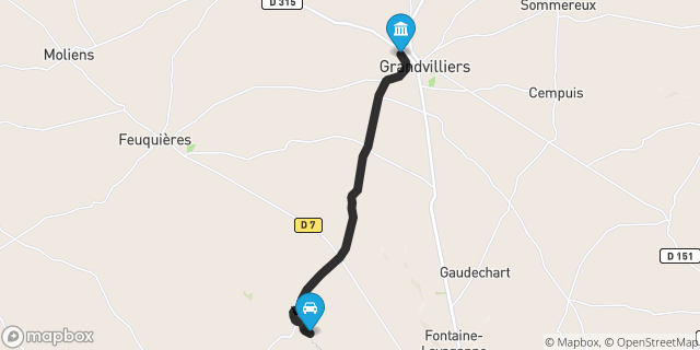 Itinéraire vers Grandvilliers