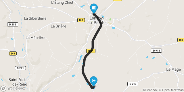 Itinéraire vers Longny-au-Perche