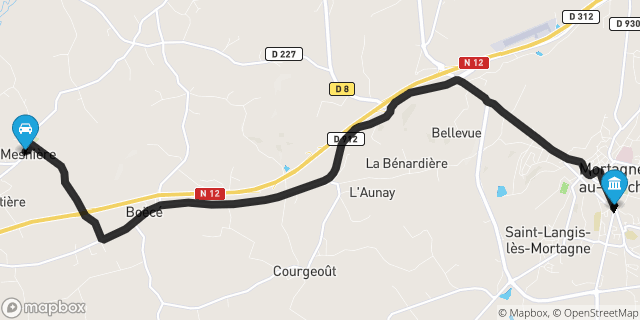 Itinéraire vers Mortagne-au-Perche
