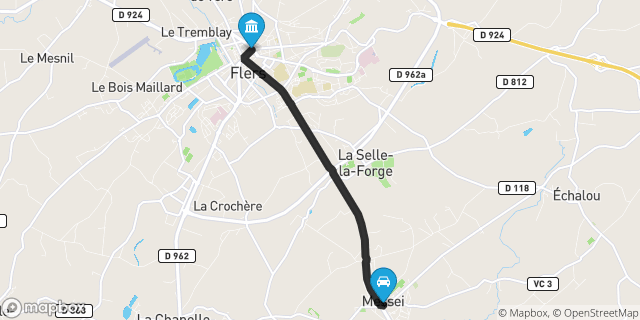 Itinéraire vers Flers