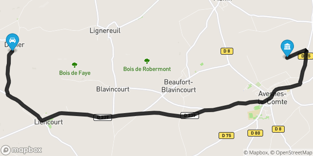 Itinéraire vers Avesnes-le-Comte