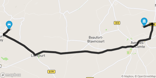 Itinéraire vers Avesnes-le-Comte