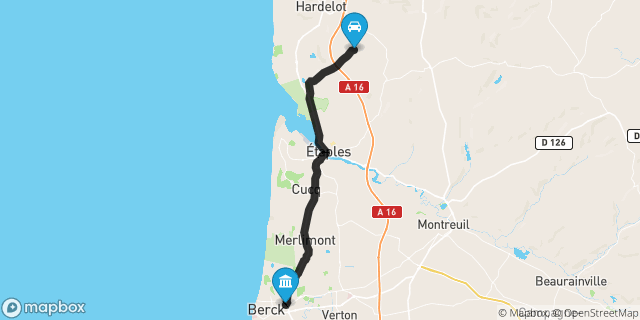 Itinéraire vers Berck