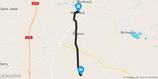 Itinéraire vers Montreuil