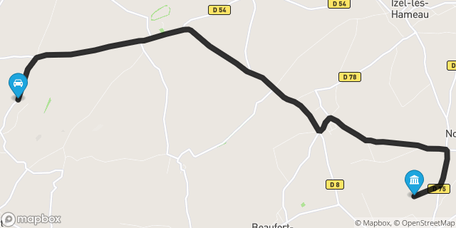 Itinéraire vers Avesnes-le-Comte