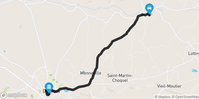 Itinéraire vers Desvres