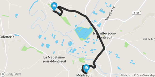 Itinéraire vers Montreuil