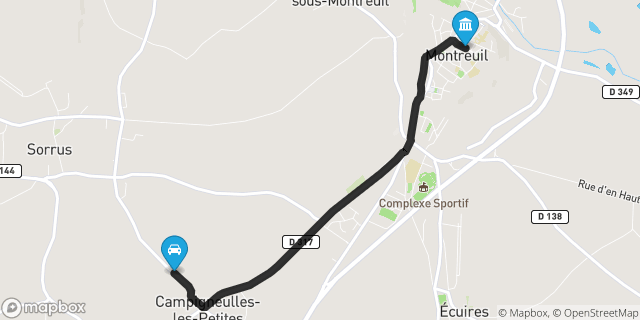 Itinéraire vers Montreuil