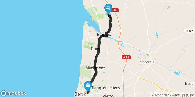 Itinéraire vers Berck