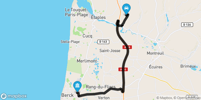 Itinéraire vers Berck