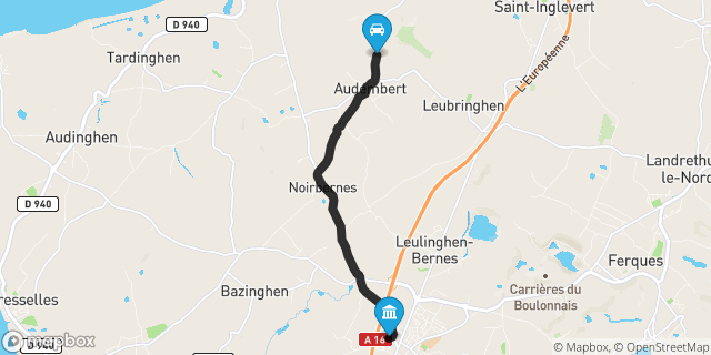 Itinéraire vers Marquise