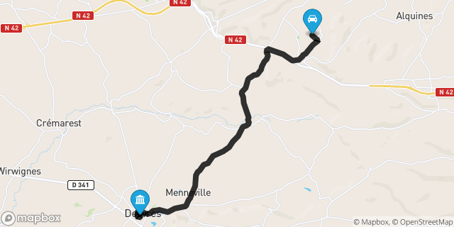 Itinéraire vers Desvres