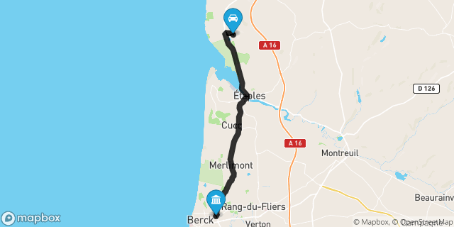 Itinéraire vers Berck