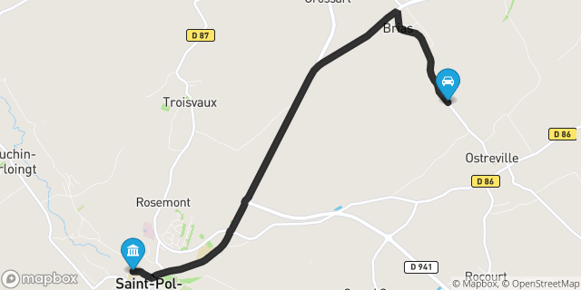 Itinéraire vers Saint-Pol-sur-Ternoise