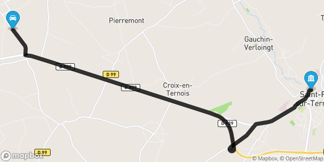 Itinéraire vers Saint-Pol-sur-Ternoise