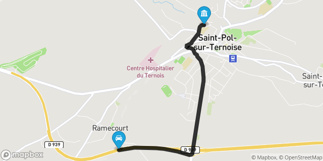 Itinéraire vers Saint-Pol-sur-Ternoise