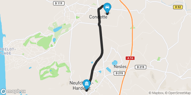 Itinéraire vers Neufchâtel-Hardelot