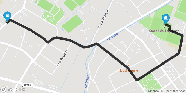 Itinéraire vers Béthune
