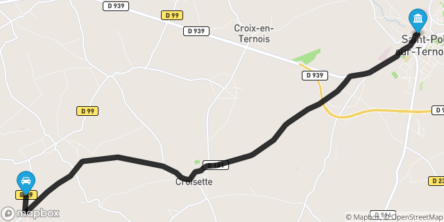 Itinéraire vers Saint-Pol-sur-Ternoise
