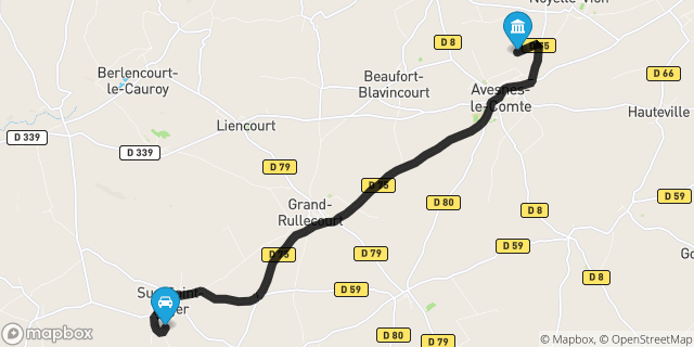 Itinéraire vers Avesnes-le-Comte