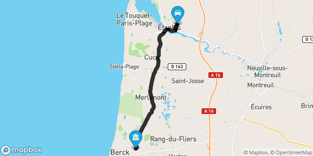 Itinéraire vers Berck