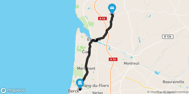 Itinéraire vers Berck