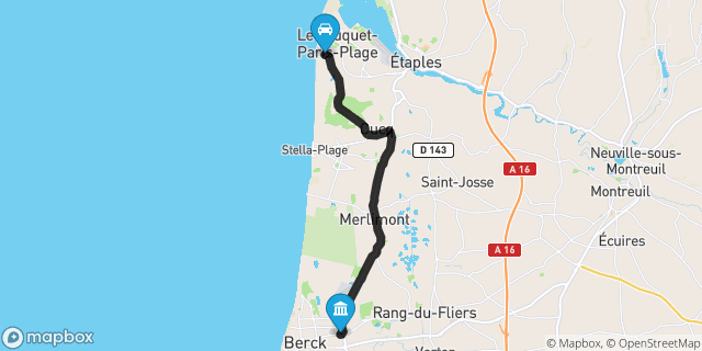 Itinéraire vers Berck