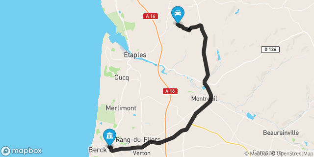 Itinéraire vers Berck