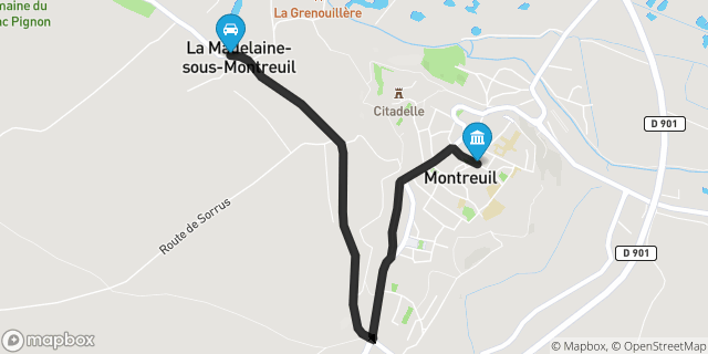 Itinéraire vers Montreuil