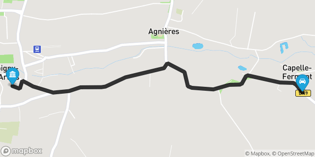 Itinéraire vers Aubigny-en-Artois