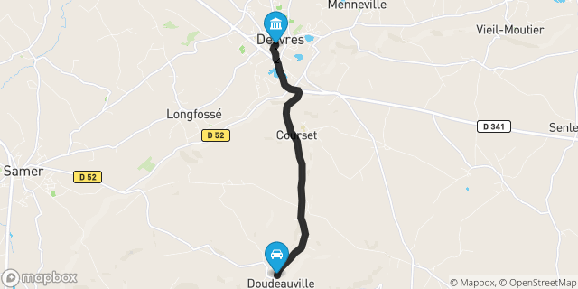 Itinéraire vers Desvres