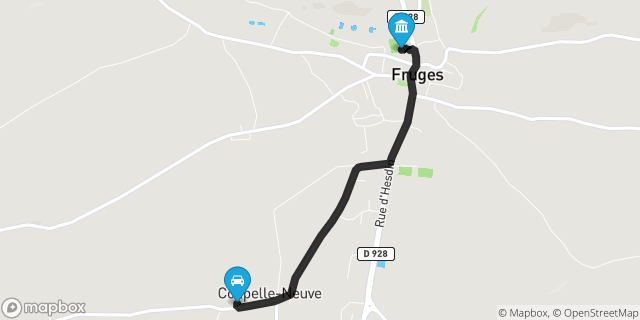 Itinéraire vers Fruges