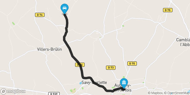 Itinéraire vers Aubigny-en-Artois