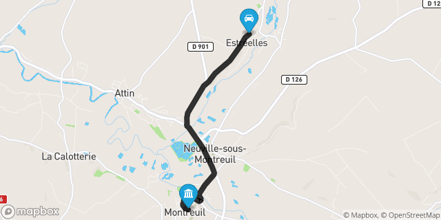 Itinéraire vers Montreuil