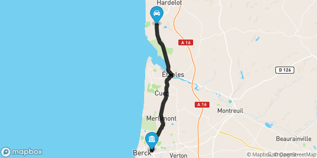 Itinéraire vers Berck