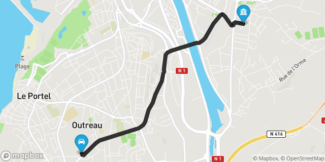 Itinéraire vers Boulogne-sur-Mer