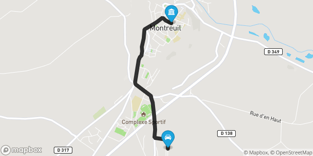 Itinéraire vers Montreuil