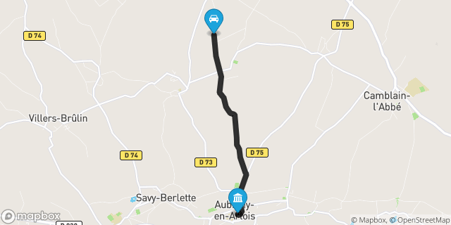 Itinéraire vers Aubigny-en-Artois