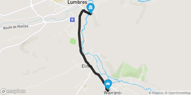 Itinéraire vers Lumbres