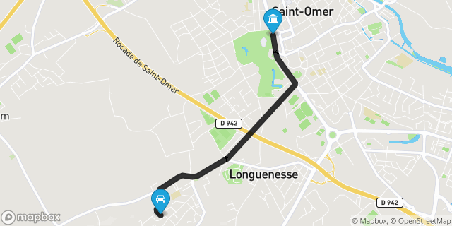 Itinéraire vers Saint-Omer