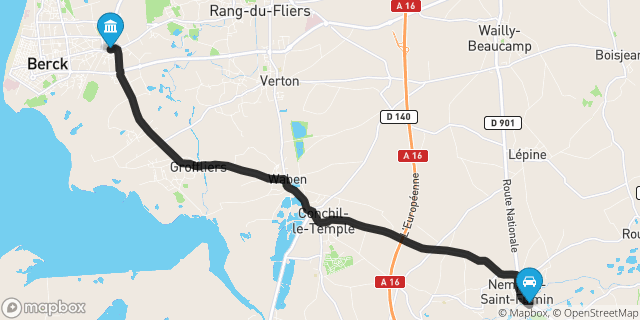 Itinéraire vers Berck
