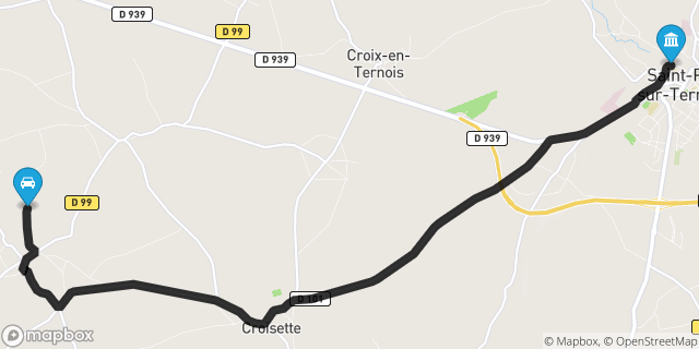 Itinéraire vers Saint-Pol-sur-Ternoise
