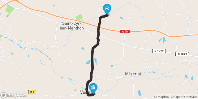 Itinéraire vers Vonnas